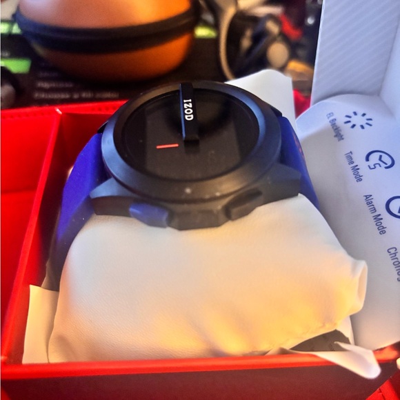 IZOD Black and Blue Wearable Watch - Picture 2 of 4